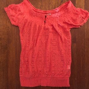 Orange top from Lucky Brand